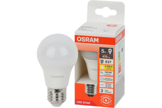 Светодиодная лампа Osram LS CLA40 5W/827 E27 4058075695566