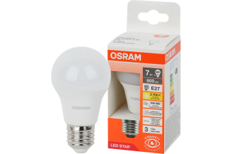 Светодиодная лампа Osram LED Star LS CLA60 7W 2700K E27 4058075695658