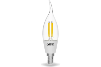 Умная Wi-Fi филаментная лампочка Gauss Smart Light DIM E14 CF35 4,5 Вт 1260112