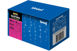 Светодиодная бахрома Uniel ULD-B1805-048/DTA WARM WHITE 1,8 м IP20, UL-00005274