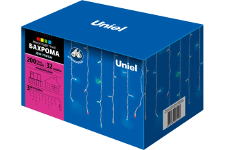 Светодиодная бахрома Uniel ULD-B3010-200/TWK MULTI IP67 3 м UL-00002272