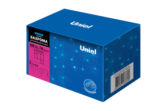 Светодиодная гирлянда-бахрома Uniel ULD-B2007-100/TTK BLUE IP44 UL-00007207