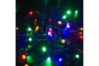 Гирлянда Neon-Night нить 10 м 100 LED мультиколор черный шнур 305-179