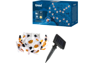 Садовая гирлянда Uniel USL-S-127/PT4000 BEES UL-00004280 на солнечной батарее