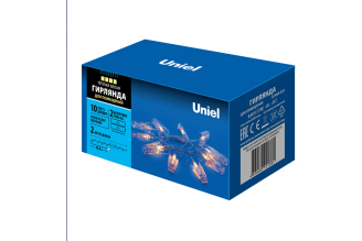 Светодиодная гирлянда на батарейках Uniel ULD-S0200-010/STB/2AA WARM WHITE, UL-00005484