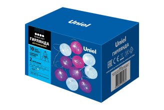 Светодиодная гирлянда Uniel TANGLES-1 STB/2AA White IP20 UL-00007341