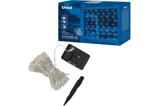 Садовый занавес Uniel USL-S-132/PT1515 MULTICOLOR на солнечной батарее UL-00006539