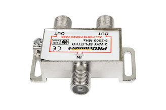 Делитель PROconnect ТВ х 2 под F разъём 5-2500 МГц СПУТНИК 05-6201-4