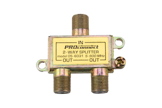Делитель ТВ PROCONNECT на 2 выхода F разъём 5-900 МГц 05-6031