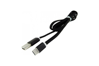 USB кабель Pro Legend PL1158 Type-C тканевый черный 1 м