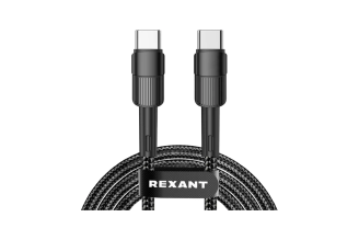 Кабель REXANT Type-C — Type-C 5 А 100 Вт 1 м черный 18-7072