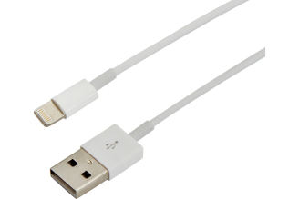 Кабель USB REXANT Lightning для iPhone 1м с чипом белый 18-0000