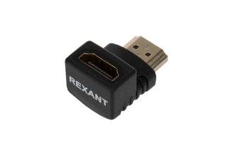 Переходник REXANT 06-0176-A HDMI гнездо - HDMI штекер, угловой