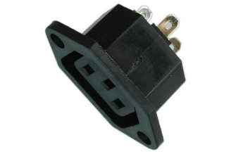 Сетевое гнездо Pro Legend PL2301, 3 PIN, на корпус, 250 В, 10 А