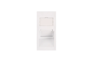 Вставка NIKOMAX Mosaic 22.5x45 мм 1 порт категория 6 RJ45/8P8C NMC-PM1UE2-AH-WW