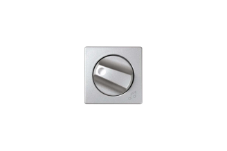Накладка на регулятор громкости звука и аудиорозетки Simon 82055-93, алюминий