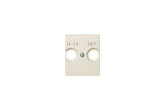 Накладка на телевизионную розетку Simon 82 Centralizaciones R-TV+SAT, слоновая кость, 82097-51
