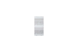 Наклонный адаптер Simon S80B-9 на 2 RJ45, белый
