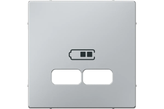 Центральная накладка Systeme Electric Merten SM алюминий MTN4367-0460