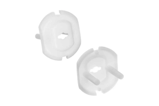 Заглушки для электрических розеток с держателем VETTA 4шт, пластик, d3,2x2,2см 416-078