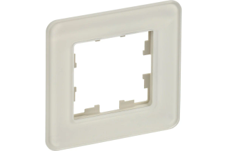 1-местная рамка IEK Brite BR-M12-G-41-K98, стекло, бежевый