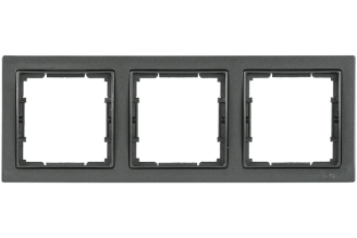3-местная рамка IEK Bolero Q1 антрацит EMB32-K95-Q1