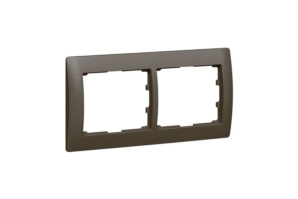 Рамка Legrand Galea Life 2 поста горизонтальный монтаж Dark Bronze 771202