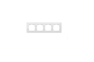 Рамка Simon Original S82 Detail 4 поста белый-тростниковый сахар 8200640-029