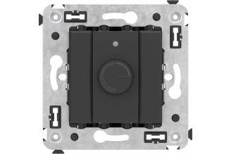 Поворотный диммер DKC Avanti 4412133 черный матовый