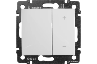 Нажимной светорегулятор Legrand Valena белый 40–600 Вт, 694289
