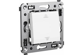 Одноклавишный&nbsp;переключатель в&nbsp;стену DKC Avanti,&nbsp;Белое&nbsp;облако 4400113