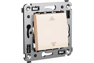 Одноклавишный&nbsp;переключатель в&nbsp;стену DKC, Avanti,&nbsp;Ванильная&nbsp;дымка 4405113