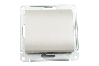 1-клавишный механизм переключателя Systeme Electric скрытой проводки Glossa 10А IP20 6 10AX платина GSL001261