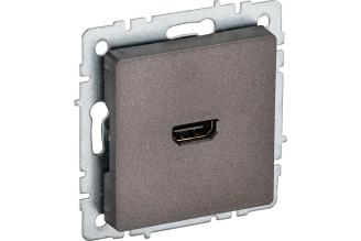Розетка HDMI IEK Brite темная бронза BR-H10-K45