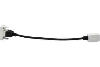 Розетка HDMI IEK Праймер PR-KK40D-RH-0-1-K01, 1 модуль, белая