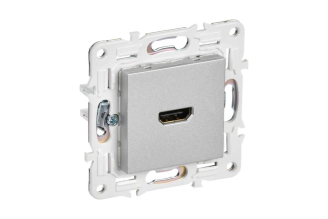 Розетка HDMI IEK SKANDY SK-H01S серебро SK-H10-K23