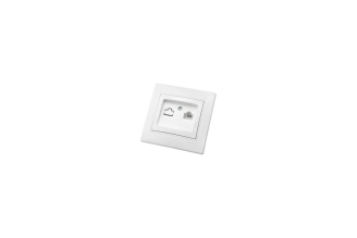 Компьютерная розетка АБК-СИЛА Пандора RJ45 белая 5401801