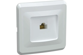 Розетка GENERICA 1-ая комп. RJ45 Cat5e ВЕГА белый EKV15-K01-DM