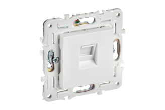 Розетка компьютерная IEK SKANDY RJ45 кат.5E SK-K01W арктический белый SK-K10-1-K01