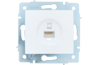 Механизм компьютерной розетки Lezard ASTI RJ45 Cat 6 белый 7081-0288-140