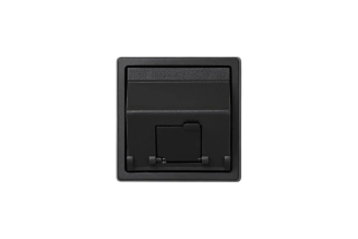 Адаптер Simon 73 Loft для 1 коннектора RJ45 графит 73085-62