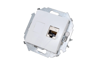 Компьютерная розетка Simon RJ45 кат. 6а FTP, белый, 1591563-030