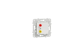 Розетка 3 RCA Systeme Electric Unica NEW белая NU543118