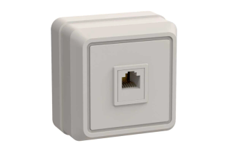 Розетка GENERICA ОКТАВА 1местн. телеф. кремовый ETO10-K33-DC