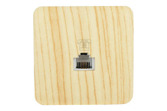 Телефонная розетка Lezard VIOLA евро беленый дуб 751-5200-137