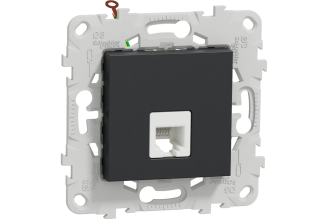 Телефонная розетка Systeme Electric Unica NEW RJ11 антрацит NU549254