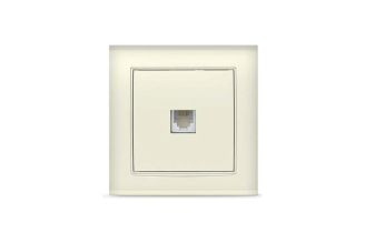 Информационная розетка UNIVersal Бриллиант 7948783 RJ45 Cat 6, слоновая кость