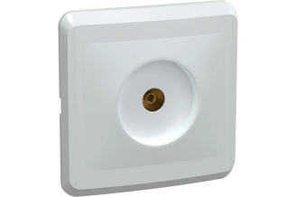 Розетка GENERICA 1-ая телевиз. TV ВЕГА белый EAV10-K01-DM