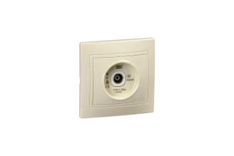 Розетка GENERICA KVARTA телевиз. проход. РТВ11-ККм крем. KV-A10-P-K33