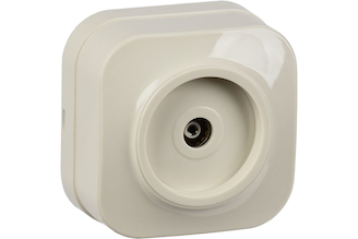 1-ая TV розетка IEK РТВ20-ХК о/у GLORY кремовый EAH10-K33